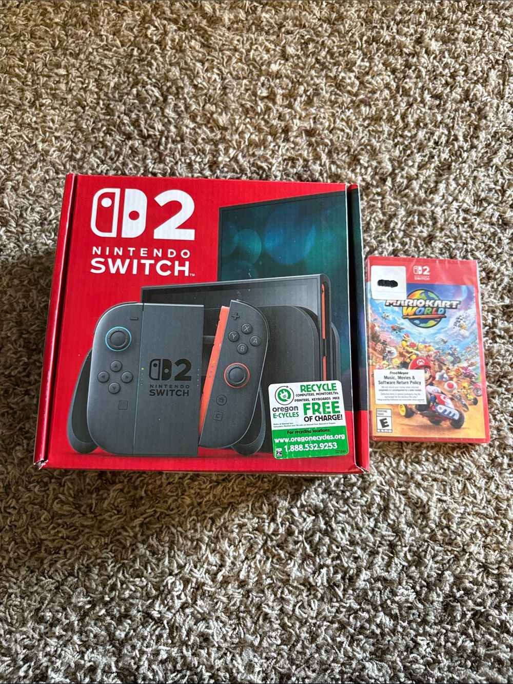 Nintendo Switch 2 Console Sealed Bundle with Mario Kart World game